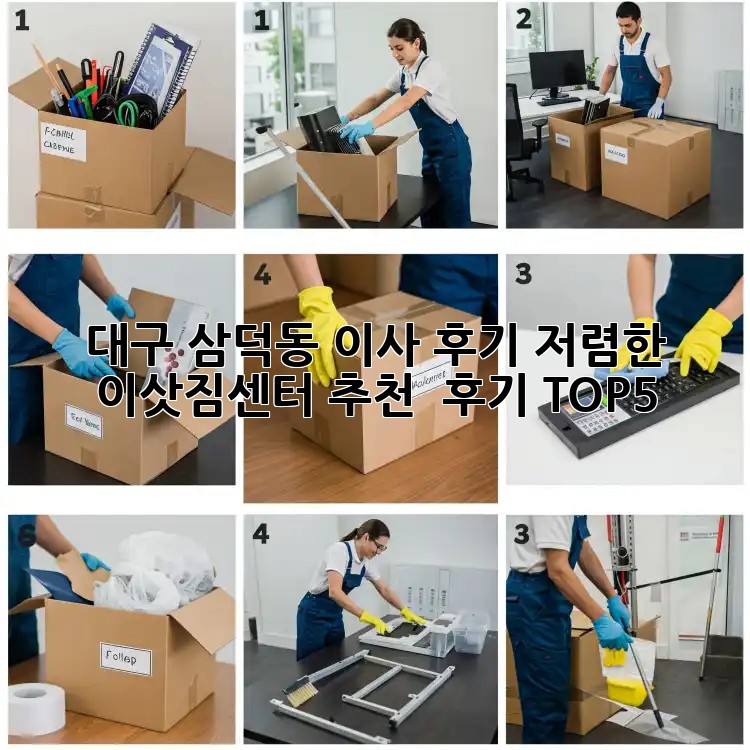 대구 삼덕동 이사 후기: 저렴한 이삿짐센터 추천 & 후기 TOP5! ✨
