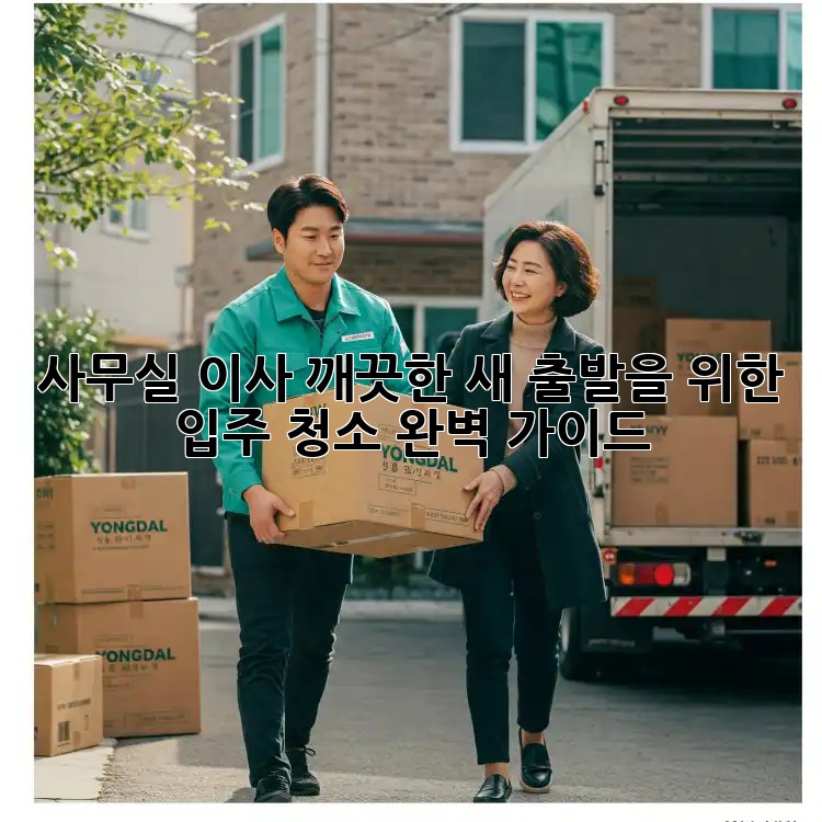 사무실 이사? 깨끗한 새 출발을 위한 입주 청소 완벽 가이드!