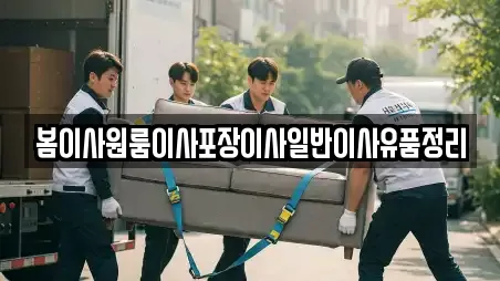 봄이사원룸이사포장이사일반이사유품정리