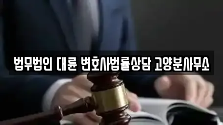 법무법인 대륜 변호사법률상담 고양분사무소