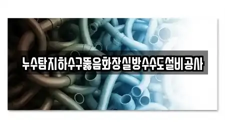 누수탐지하수구뚫음화장실방수수도설비공사