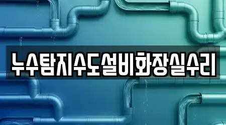 누수탐지수도설비화장실수리