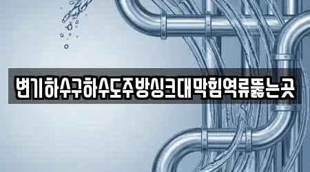 변기하수구하수도주방싱크대막힘역류뚫는곳