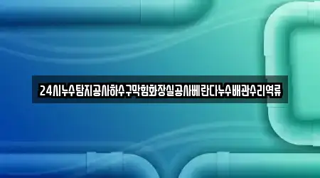 24시누수탐지공사하수구막힘화장실공사베란다누수배관수리역류