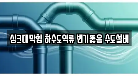 싱크대막힘 하수도역류 변기뚫음 수도설비