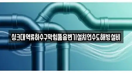 싱크대역류하수구막힘뚫음변기설치언수도해빙설비