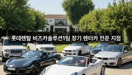 서울 성동구 성수동2가 장기렌트카 업체 모음 5곳