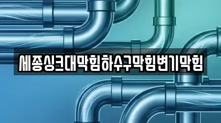 세종싱크대막힘하수구막힘변기막힘