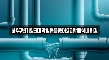 하수구변기싱크대막힘뚫음뚫어요고압세척내시경