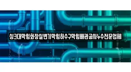 싱크대막힘화장실변기막힘하수구막힘배관공사누수전문업체