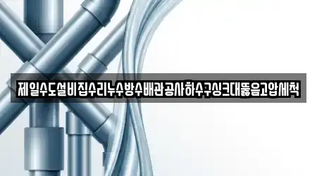 제일수도설비집수리누수방수배관공사하수구싱크대뚫음고압세척