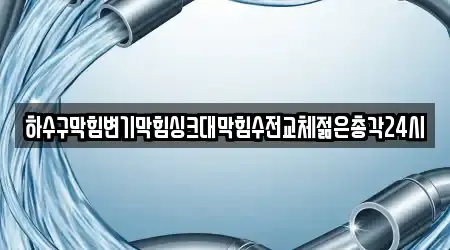 하수구막힘변기막힘싱크대막힘수전교체젊은총각24시