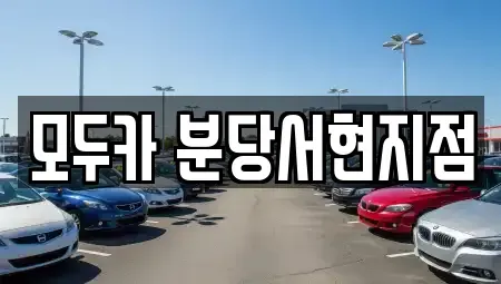 경기 성남시 분당구 서현동 렌트카 전문 모두카 분당서현지점