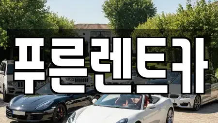 경기도 고양시 덕양구 용두동 렌트카 전문 푸른렌트카