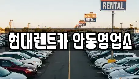 경상북도 안동시 법흥동 렌트카 전문 현대렌트카 안동영업소