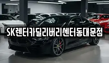서울 동대문구 용두동 장기렌트카 전문 SK렌터카딜리버리센터동대문점