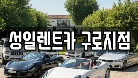 서울 영등포구 대림동 단기렌트카 전문 성일렌트카 구로지점