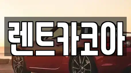 서울특별시 종로구 중학동 렌트카 전문 렌트카코아