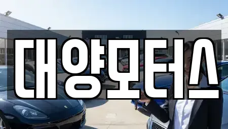 전라남도 나주시 평산동 중고차매매 전문 대양모터스