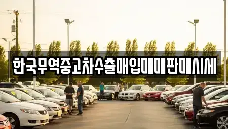 충남 보령시 남곡동 중고차 전문 한국무역중고차수출매입매매판매시세