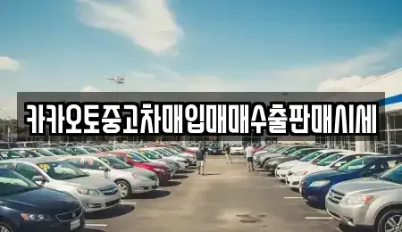 충청남도 천안시 동남구 삼룡동 중고차매입 전문 카카오토중고차매입매매수출판매시세